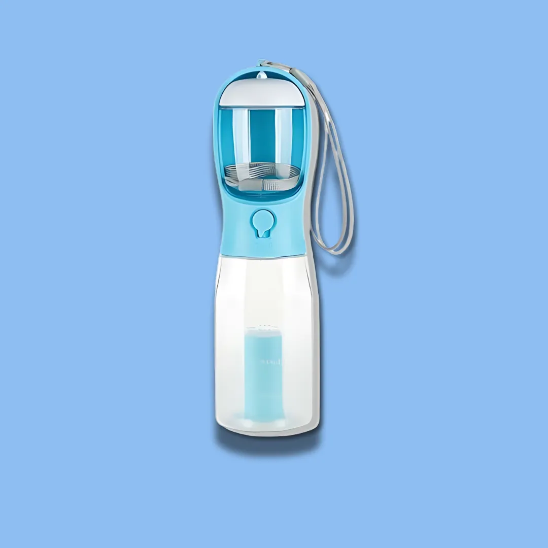 3 in 1 Multifunctional Portable Dog Walking Water Bottle .