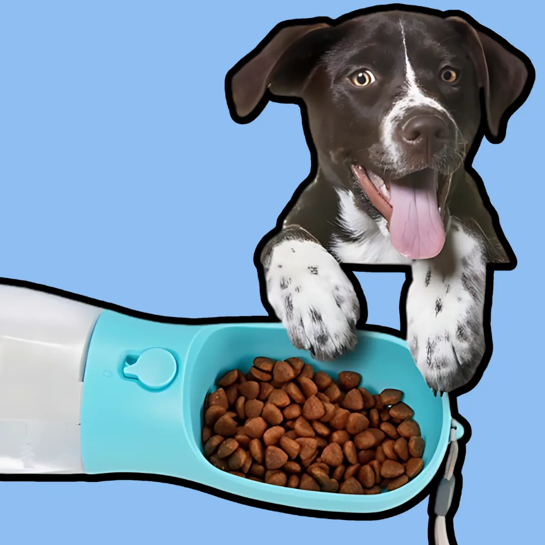 3 in 1 Multifunctional Portable Dog Walking Water Bottle .