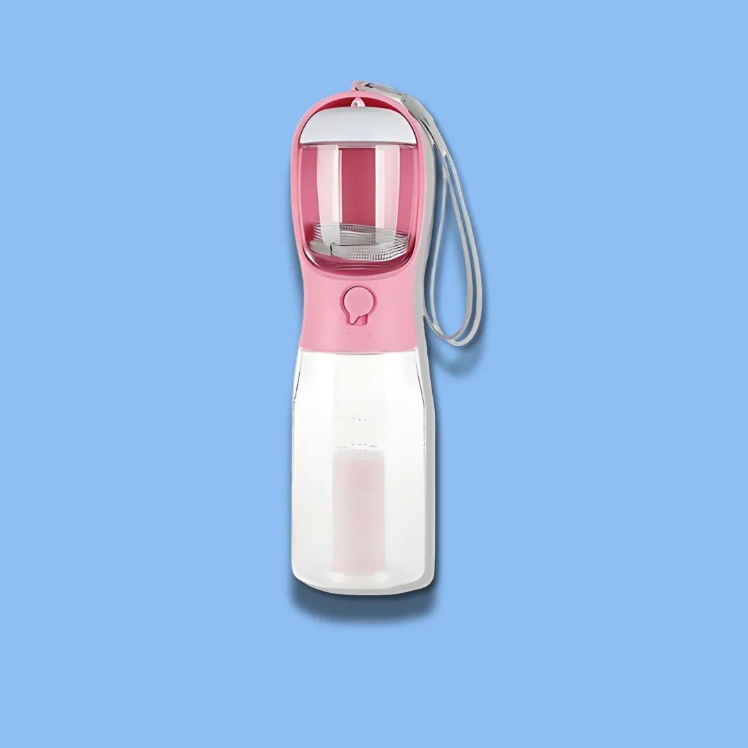 3 in 1 Multifunctional Portable Dog Walking Water Bottle .