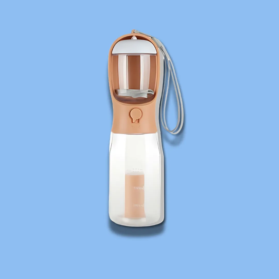 3 in 1 Multifunctional Portable Dog Walking Water Bottle .