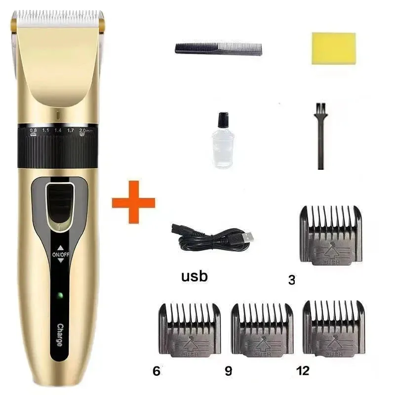4-in-1 Pet Grooming Clippers Set