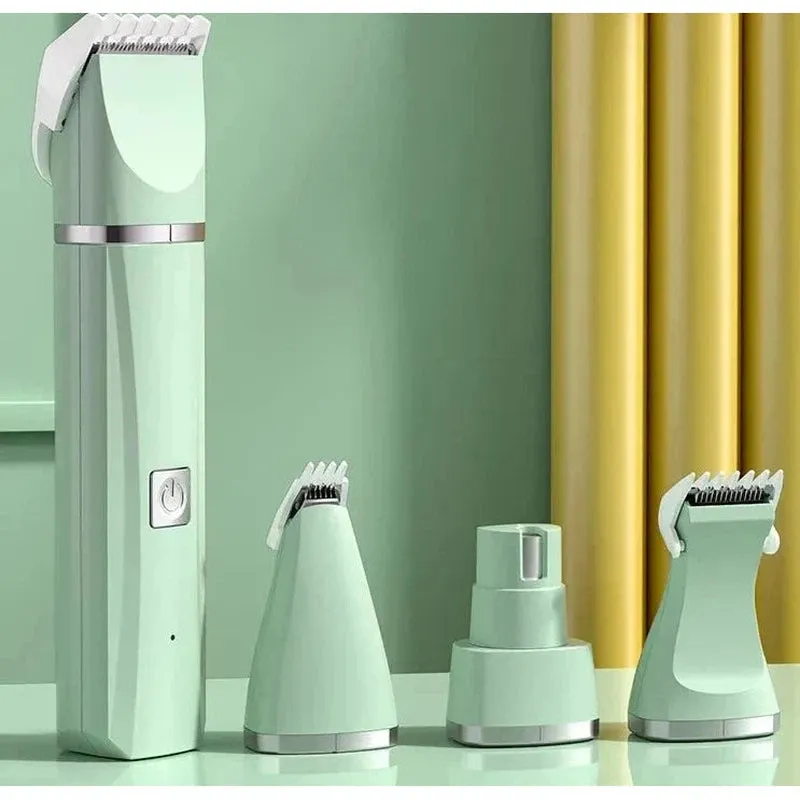 4-in-1 Pet Grooming Clippers Set