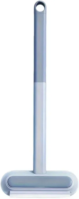 4-in-1 Pet Hair Remover & Window Screen Cleaner, Multi-Surface Reusable Lint Brush with Long Handle, Wet/Dry Dual-Use for Couch, Carpet, Furniture, Bedding, Car Interior Cleaning