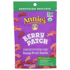 ANNIES HOMEGROWN Fruit Snack Bunny Berry, 4.5 oz (Case of 4)