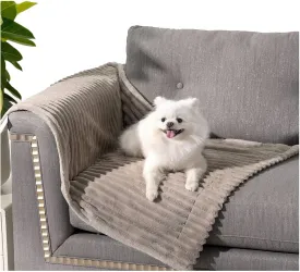 BALANCE Waterproof Blanket Wind Chime Dog Blanket for Small Dogs, Washable Double Sided Pet Blankets with Milk Plush and Super Soft Velvet, Pee Proof Calming Dog Blankets for Couch Protection