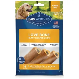 Barkworthies Love Bone Long-lasting Dog Chew