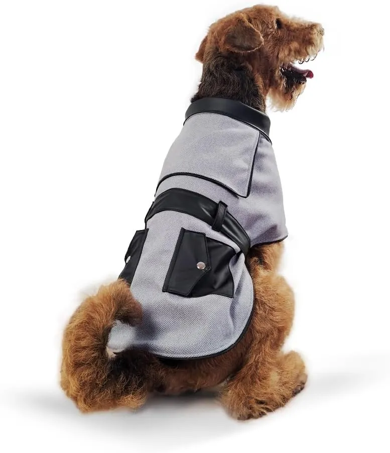 Black Dog Coat (Small), for Small Paws, Jacket for Yorkies, Dog Raincoat.