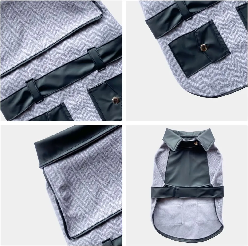 Black Dog Coat (Small), for Small Paws, Jacket for Yorkies, Dog Raincoat.