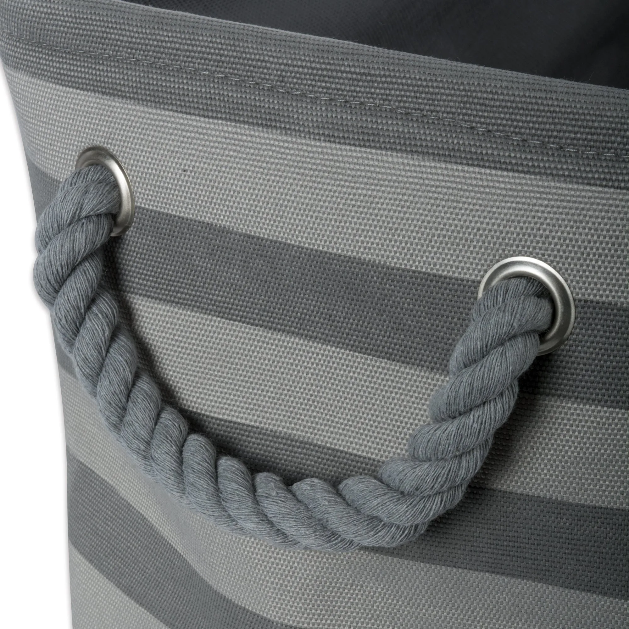 Bone Dry Pet Storage Bin, Striped Paw Patch, Gray, Large - 17.5x12x15"