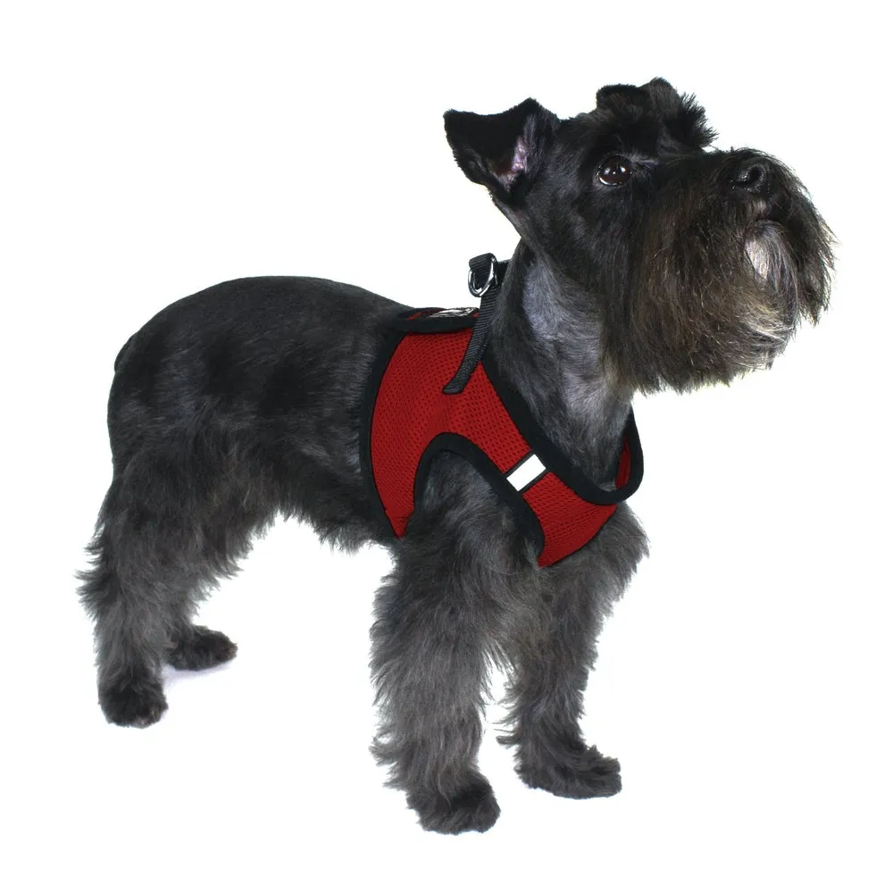 Boston Mesh Harness   Built-in Hook & Loop Fastener