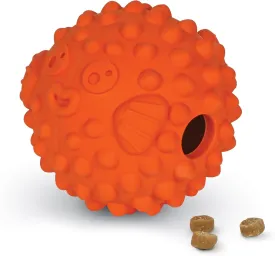 Brightkins Tough & Tumble Treat Dispenser Small Pufferfish - BPA Free Treat Dispensing Dog Toy, Dog Toys for Aggressive Play