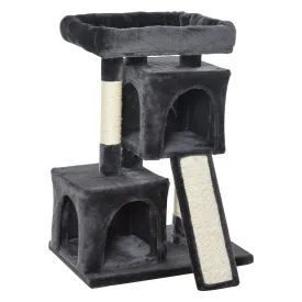 Cats 3-Tier Sisal Rope Leisure Tree Dark Grey