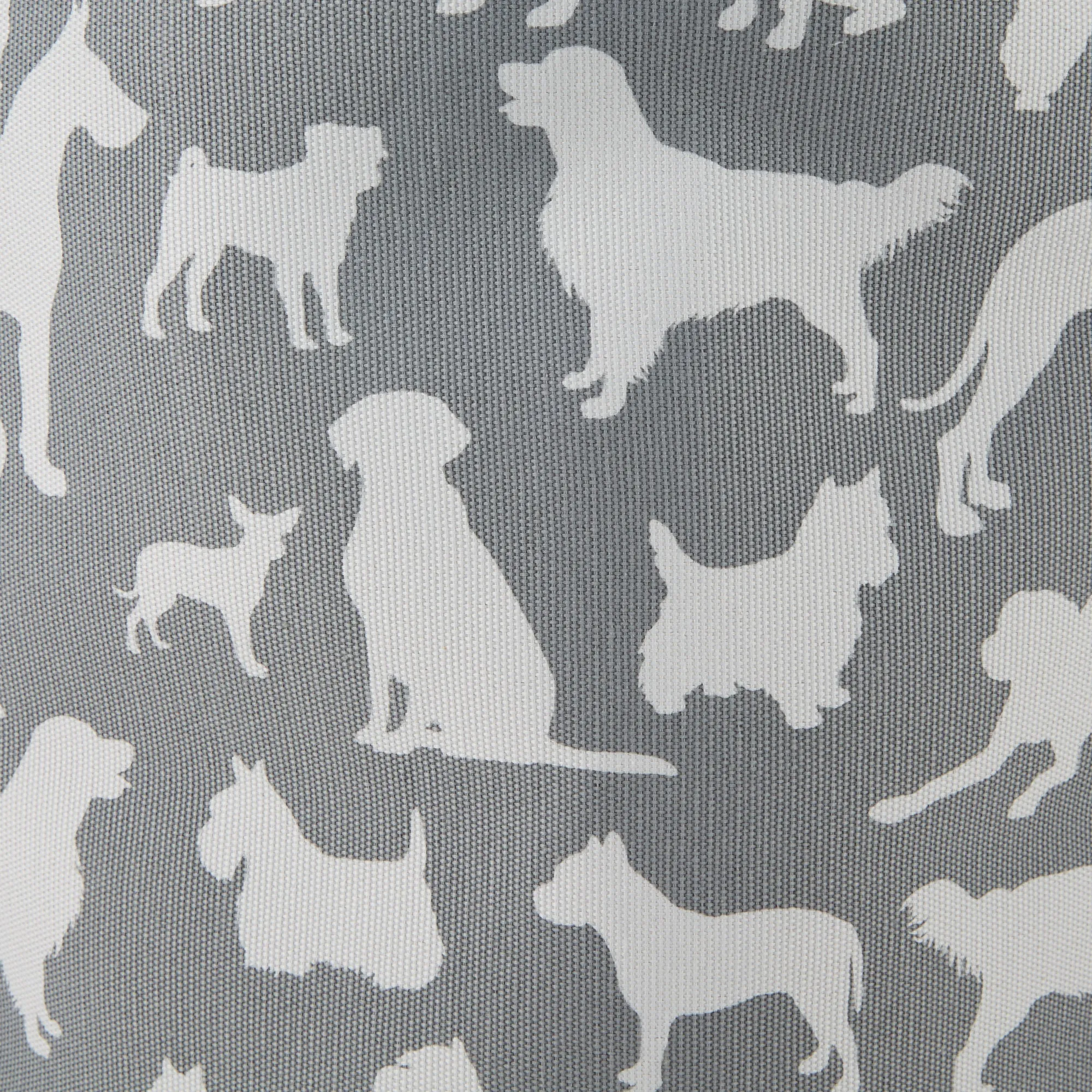 Collapsible Pet Storage Bin, Dog Show Print, Gray, Small Round - 9x12"