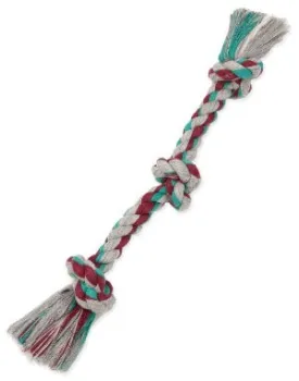 Cotton Blend Color 3 Flossing Rope Dog Toy Small