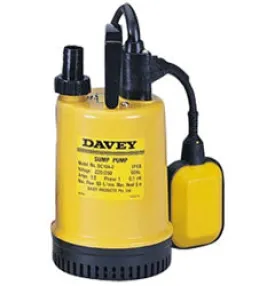 Davey DC10A Double Case Automatic Sump Pump 0.1KW 240V