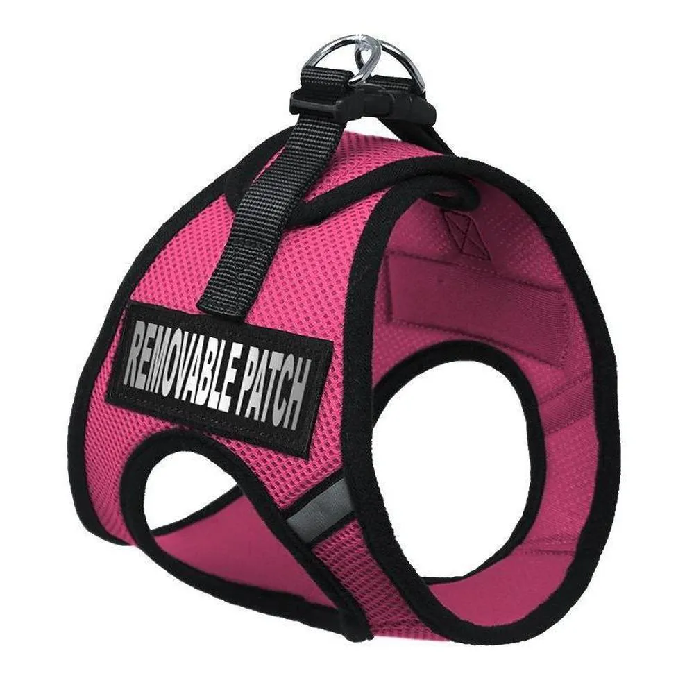 Dogline York Soft Mesh Service Dog Harness   Built-In Hook & Loop Fastener