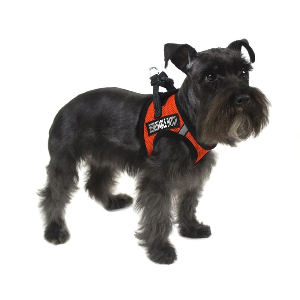 Dogline York Soft Mesh Service Dog Harness   Built-In Hook & Loop Fastener