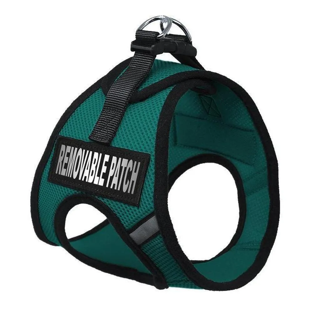 Dogline York Soft Mesh Service Dog Harness   Built-In Hook & Loop Fastener