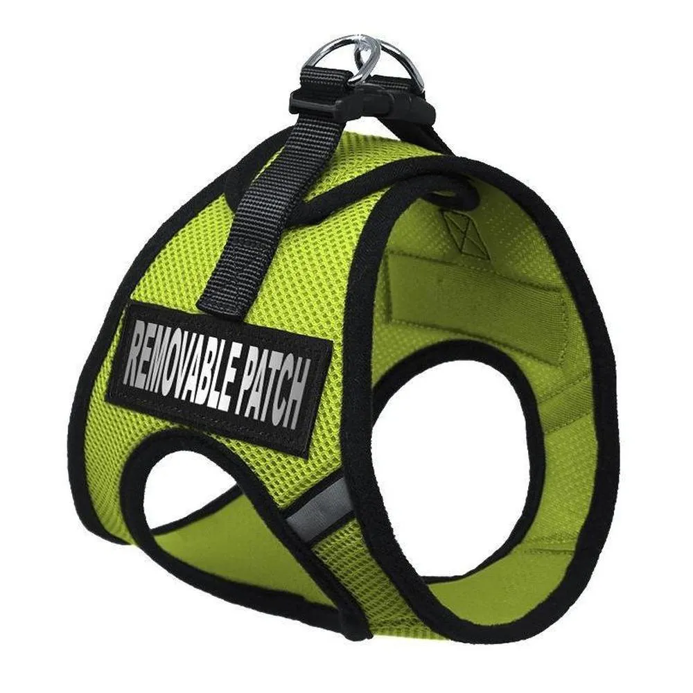 Dogline York Soft Mesh Service Dog Harness   Built-In Hook & Loop Fastener