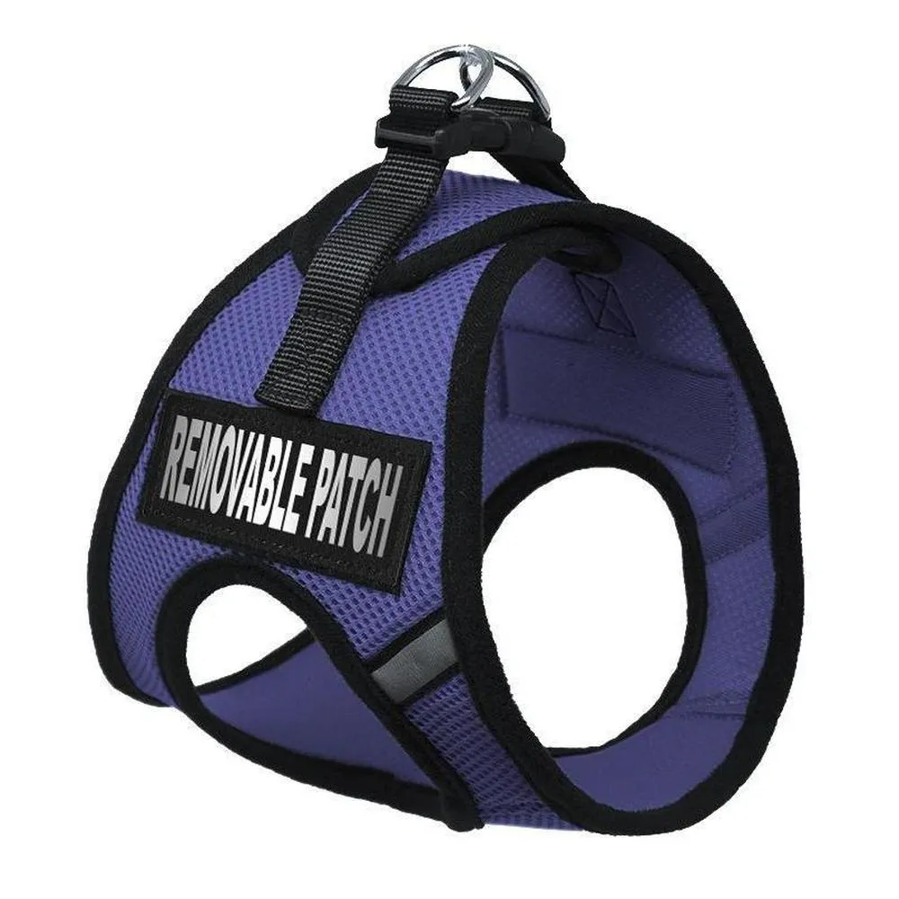 Dogline York Soft Mesh Service Dog Harness   Built-In Hook & Loop Fastener