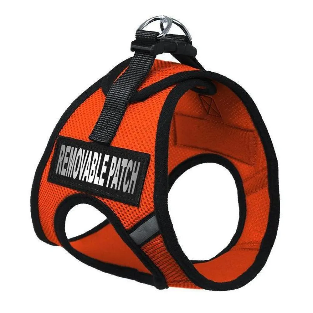 Dogline York Soft Mesh Service Dog Harness   Built-In Hook & Loop Fastener