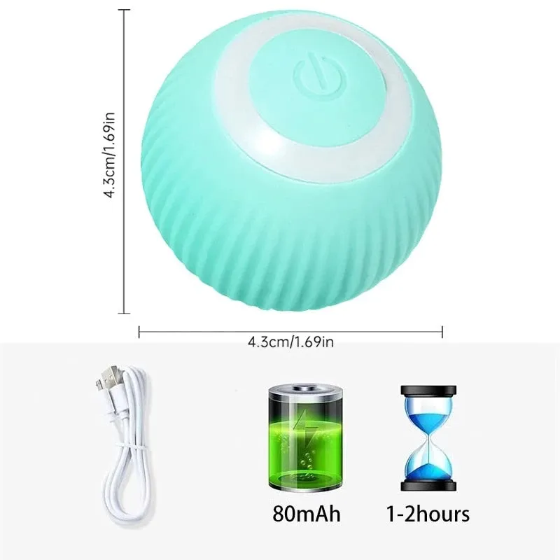 Electric Dog Ball Toys Auto Rolling Smart Dog Toys for Dogs Training Self-moving Pet Puppy Toys Indoor Interactive PlayI Supply