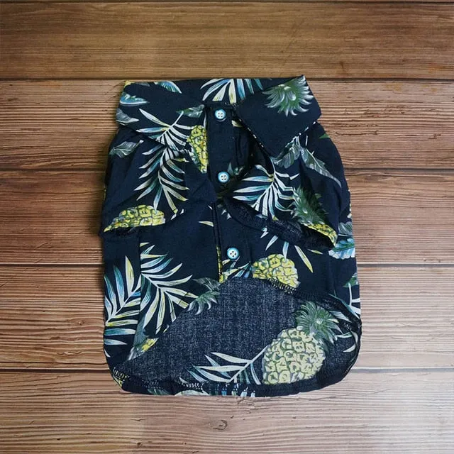 Fashion Pet Dog Shirt Hawaiian Cat Dog Clothes Summer Pets Clothing For Dogs Chihuahua Small Medium Dogs Costume French Bulldog