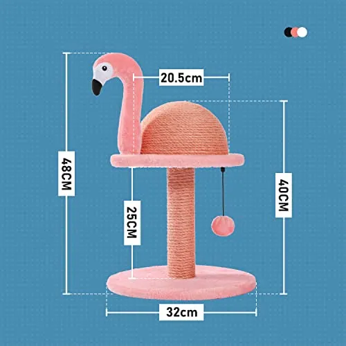 Flamingo Cat Scratching Post, Creative Scratching Post, Stylish Cat Tree
