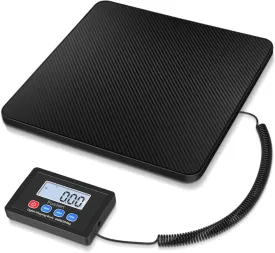 Fuzion Shipping Scale, 440LB x 10g High Accuracy Postal Scale, Hold/Tare/LCD Display, Digital Shipping Postal Scale for Packages, Postage, Luggage, Mailing, Battery & AC Adapter Included