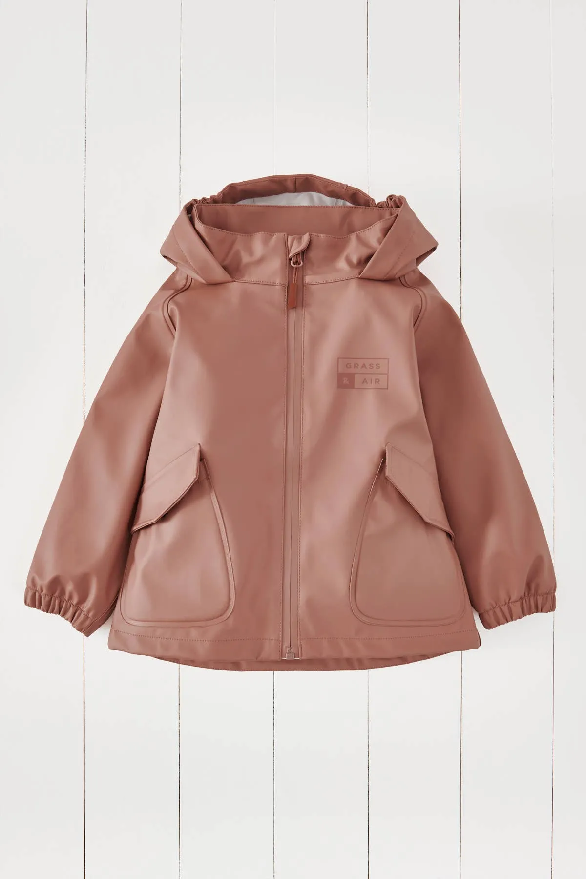 Grass & Air - Rose Kids Waterproof Rain Jacket