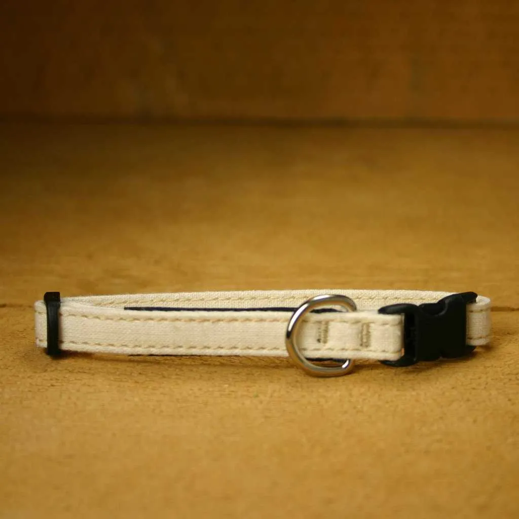 Hemp Toy Dog Collar Natural