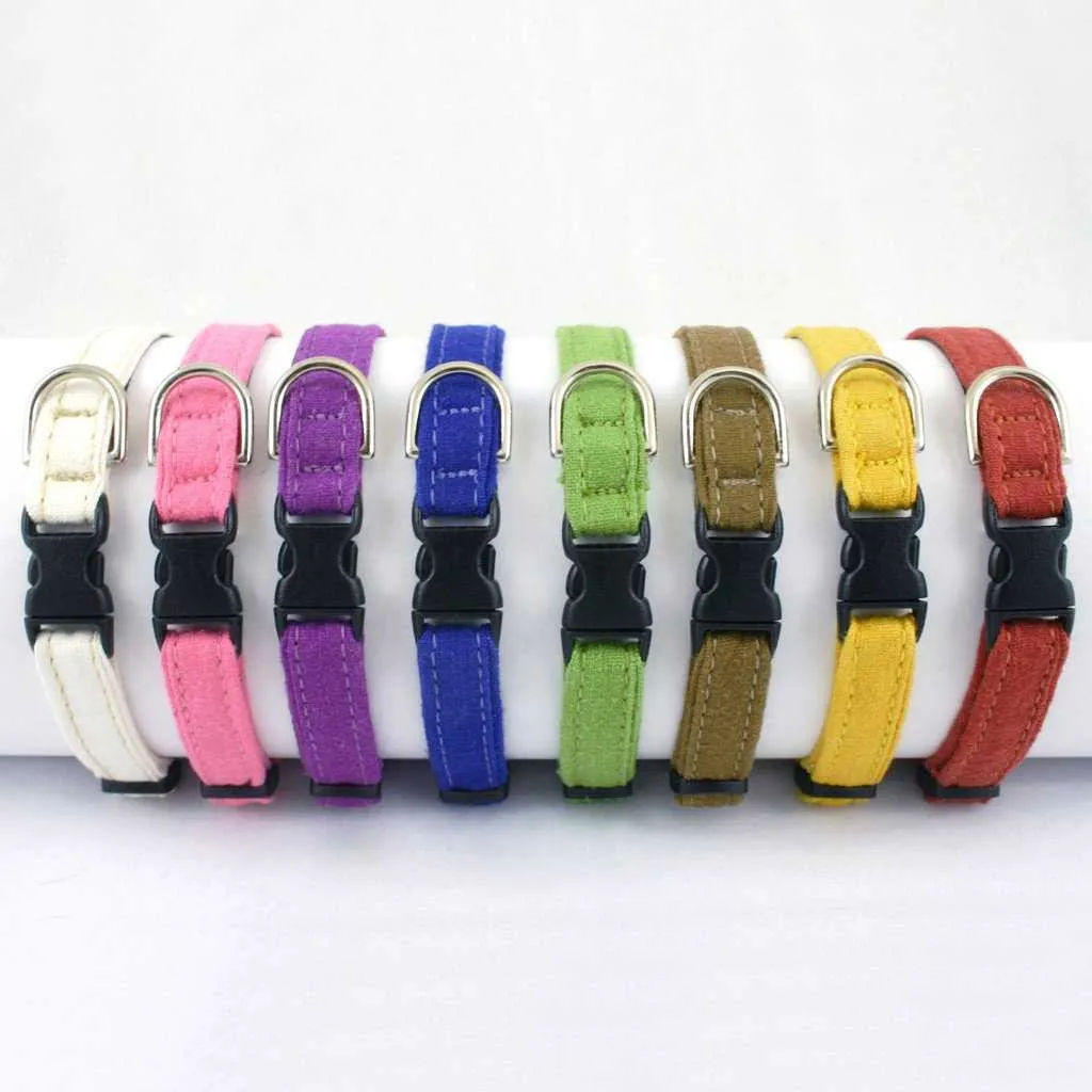 Hemp Toy Dog Collar Natural