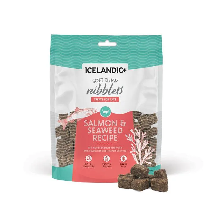 Icelandic  Soft Chew Nibblets Salmon & Seaweed 2.5oz
