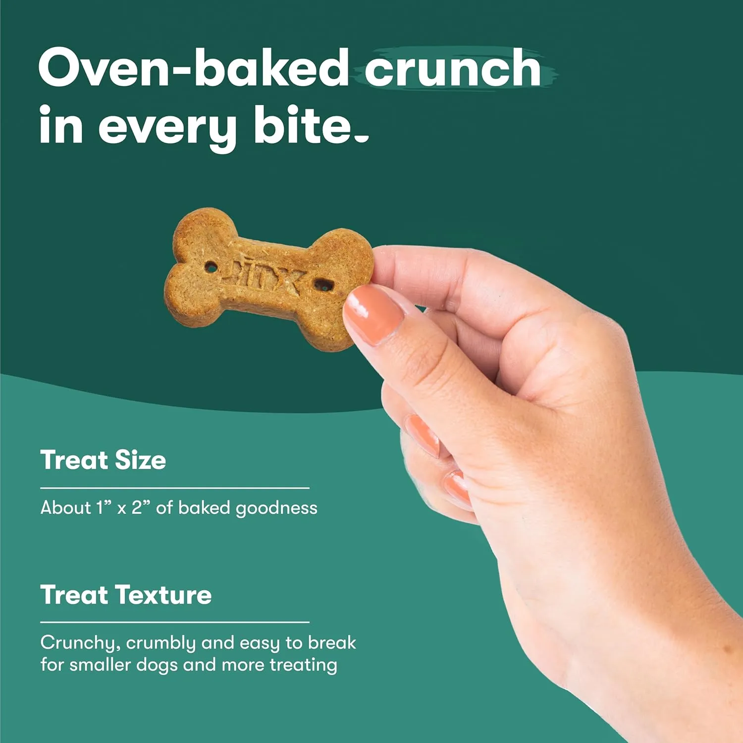 Jinx Oven-Baked Beef Bone Broth Biscuit Treats, Crunchy, All Natural, Superfood-Rich with Real Beef, Pumpkin & Blueberries, 16oz