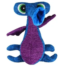 Kong Woozles Blue Squeaker Toy For Dogs (Medium)