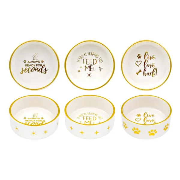Large Premium Luxe Ceramic Pet Bowl - 19cm x 7.5cm