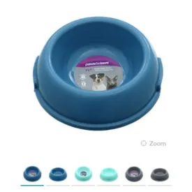 Pet Essentials Round Bowl with Handle - 11cm x 15cm x 4.5cm