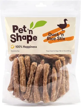 Pet 'n Shape Duck 'n Rice Stix Dog Treats - 1 Pound