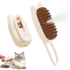 Pet Steam Brush 3 in 1 Shedding Massage And Grooming In One