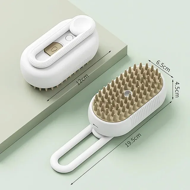 Pet Steam Brush / 3 in 1 Steamy Spray Massage  Comb