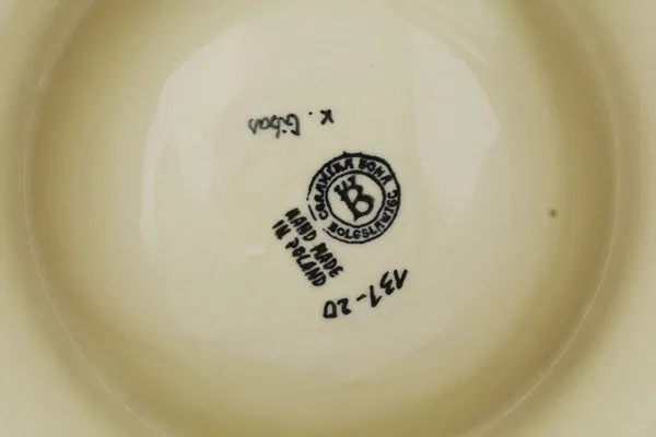 Polish Pottery 9" Pet Bowl Mosquito