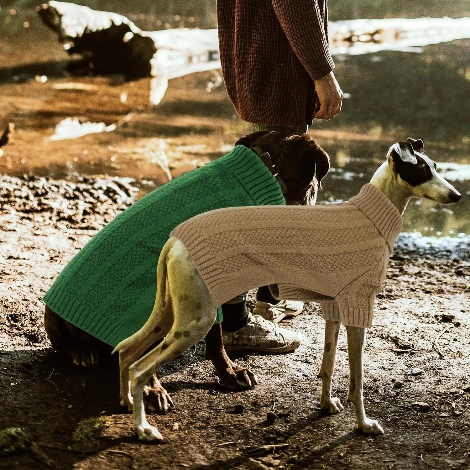 Queenmore XSmall Dog Sweater,Small Sweater for Dog,Soft Knitted Dog Sweater Christmas Clothing,Turtleneck Pullover Puppy Sweaters for Dogs Girls Boys,Cozy Pet Knitwear for Teacup,Chihuahua(Camel,XS)