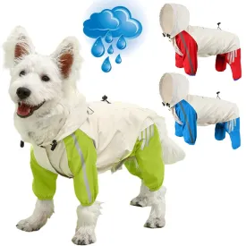 Reflective Dog Raincoat Waterproof Pet Jumpsuit Clothes