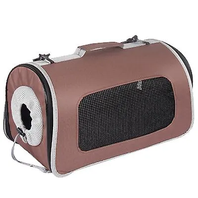 S 42*25*25cm brown Portable pet cat travel backpack£¬shoulder bags AZ18152