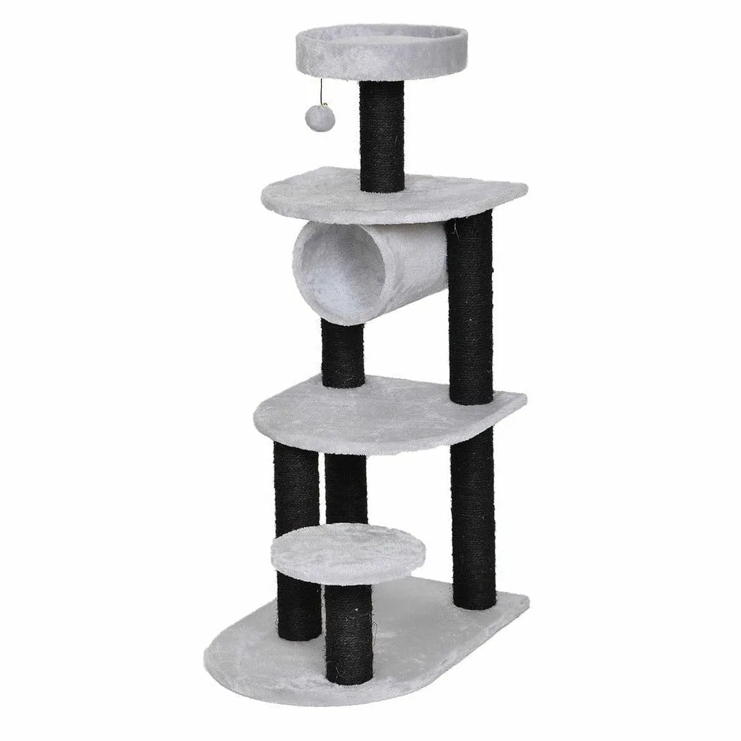 SCRATCHING POST ADRIEN 40x56x101cm grey/black