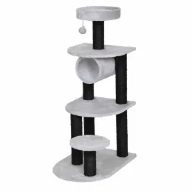 SCRATCHING POST ADRIEN 40x56x101cm grey/black