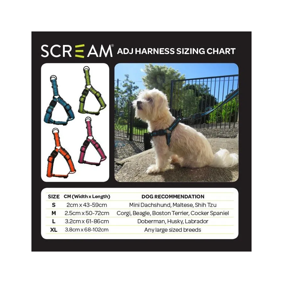 Scream Reflective Step In Harness Loud