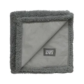 Small Waterproof Pet Blanket, Grey, 21 x 27"