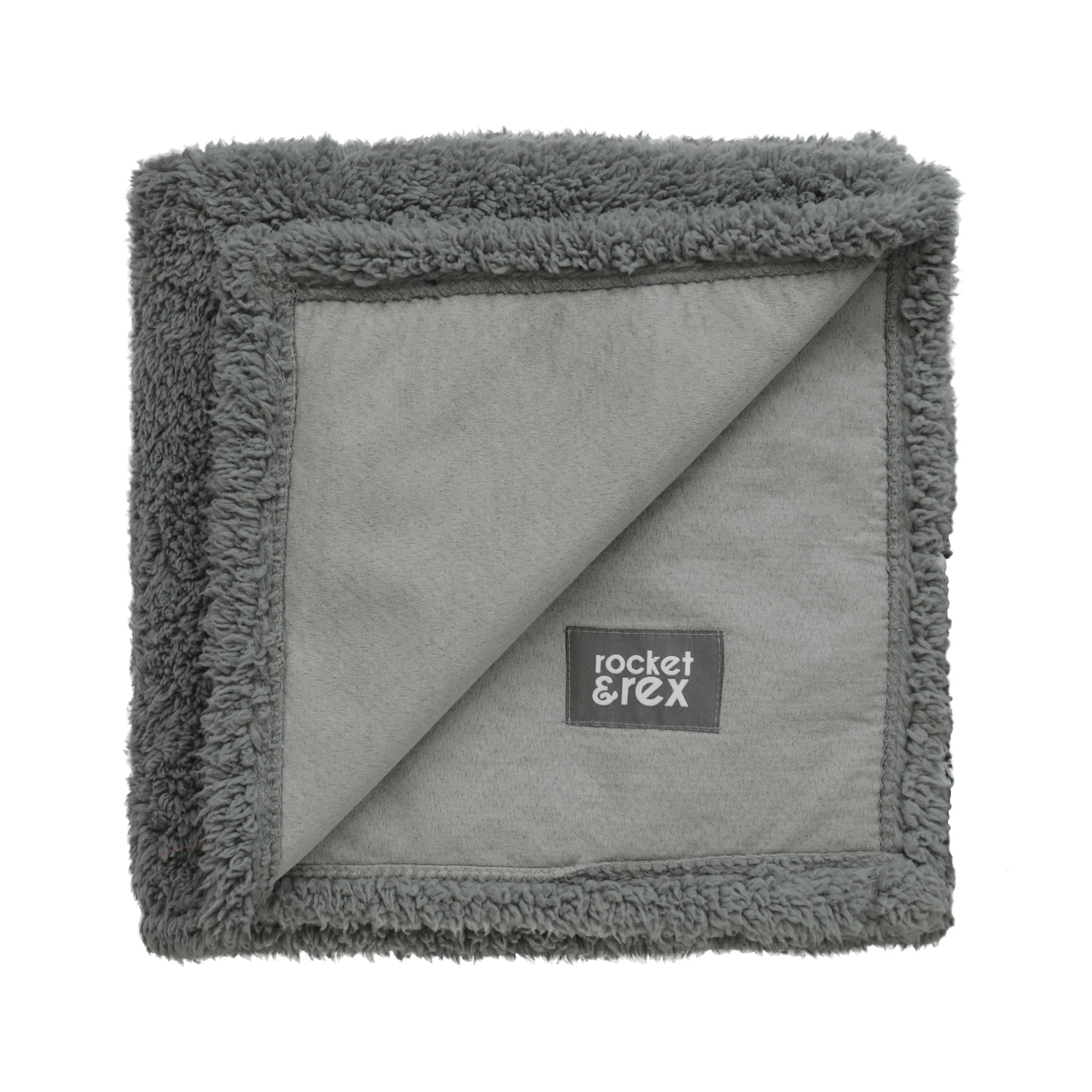 Small Waterproof Pet Blanket, Grey, 21 x 27"