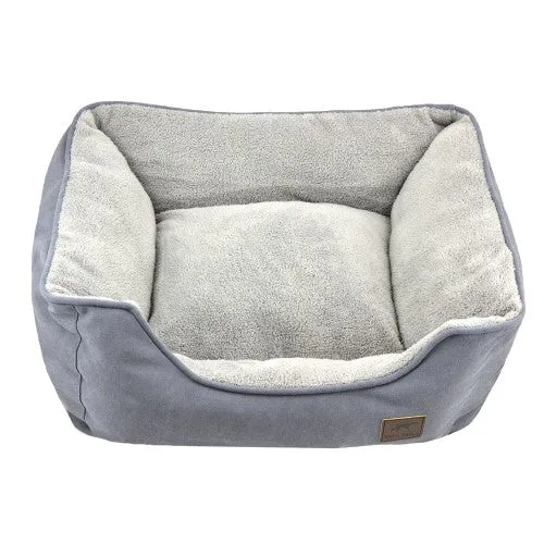 Tall Tails Bolster Dog Bed Charcoal Large